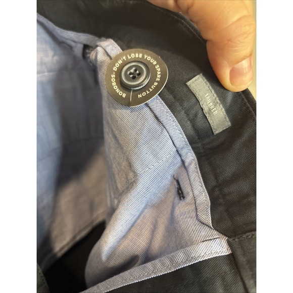 Bonobos Pants Mens 31x34 Navy Straight Leg Chino Casual Cotton - Picture 4 of 4